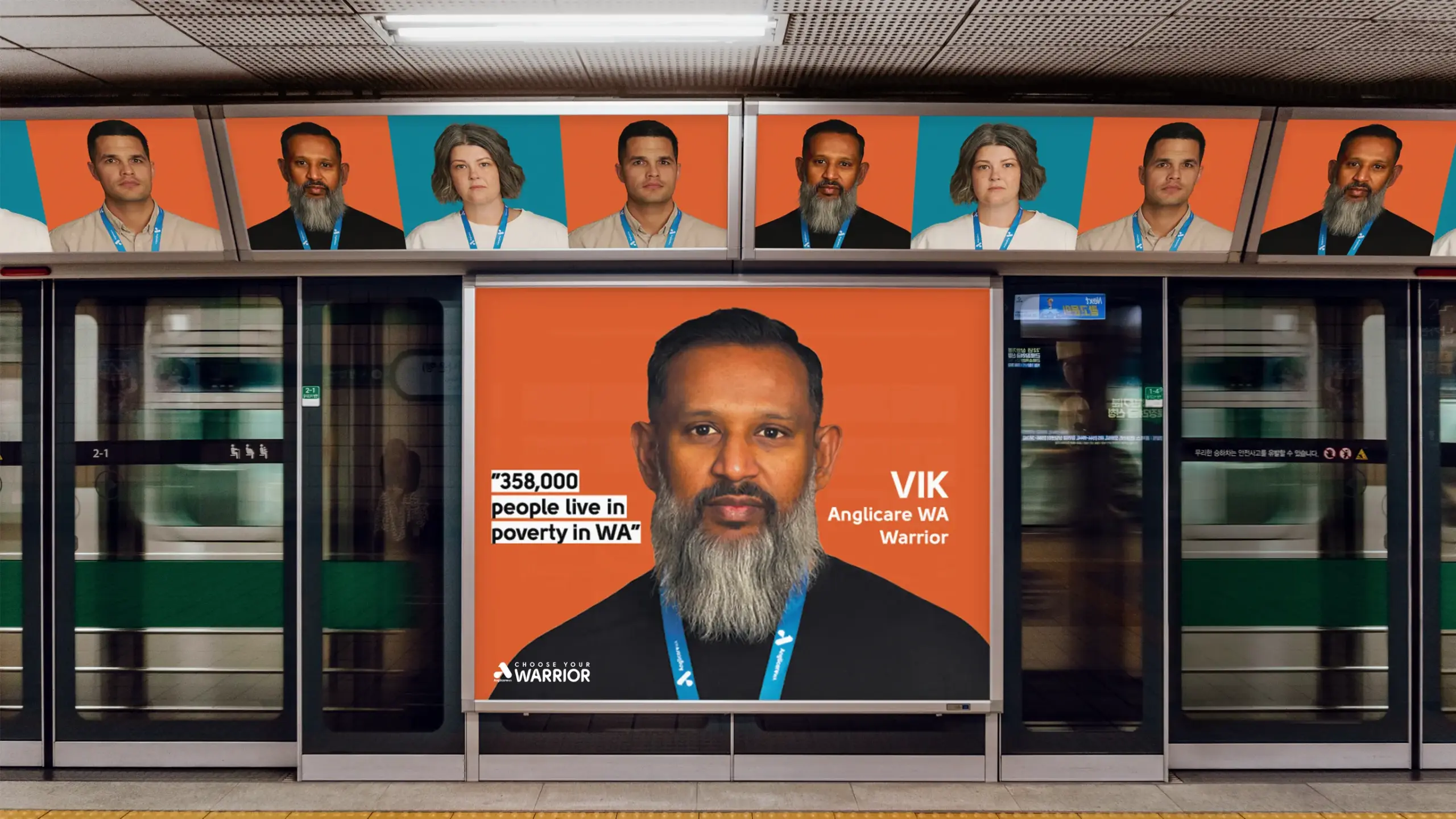 Poster of a man in a black tshirt looking at the camera